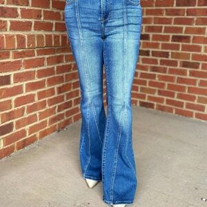 Risen Blue Flared Jeans (Never Worn)